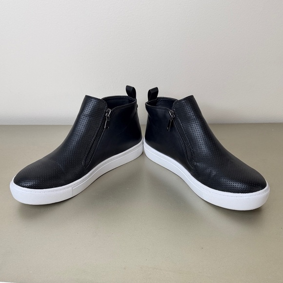 Steve Madden Black Perforated Ankle Booties - Picture 7 of 13